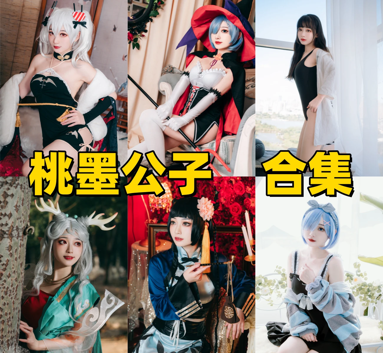 桃墨公子角色图集里的希娜小姐八重神子和蕾姆主题很亮眼